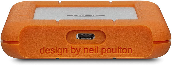 LaCie Rugged 2TB USB-C and USB 3.0 Portable Hard Drive