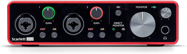 Focusrite Scarlett 2i2 (3rd Gen) USB Audio Interface with Pro Tools