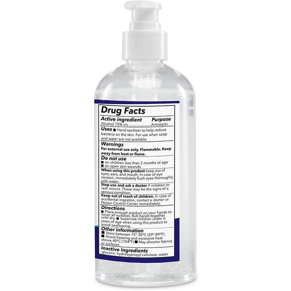 Gel Hand Sanitizer 75% Ethyl Alcohol 16.9 Fl. OZ w/ Pump - Made in USA