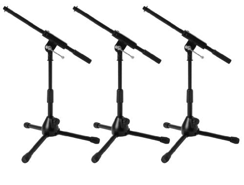 Ultimate Support JS-MCFB50 Low-Profile Mic Stand with Fixed-length Boom with Adjustable Height of 16