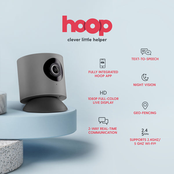 Hoop Cam Home Security Camera (Grey)