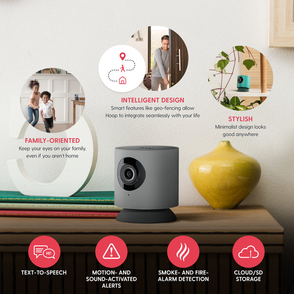 Hoop Cam Home Security Camera (Grey)