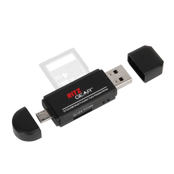 Ritz Gear USB OTG Multi-Function SD-MICRO SD Card Reader-Writer