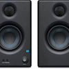 PreSonus Eris E3.5 2-Way Active Powered Studio Monitor Studio Pair, Microphone Stand, Pop Filter, Studio Microphone/XLR Cable, 2 TS Instrument Cables
