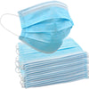 Jumbl Blue Disposable Face Masks | Protective 3-Ply Breathable Comfortable Nose/Mouth Coverings for Home & Office | Elastic Ear Loop 3-Layer Safety Shield for Adults/Kids | Pack of 50 Ships from USA