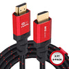 Ritz Gear 4K HDMI Cables | 5-Pack of 8 Ft. High-Speed 18Gbps HDMI 2.0 Connectors | Durable Braided Nylon, Gold Plating, 4K @ 60Hz Ultra HD, 3D, 2160p, 1080p & Ethernet Support for TV, Laptop & Gaming