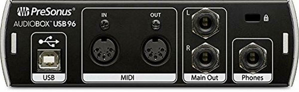 Presonus AudioBox 96 Audio Interface Full Studio Bundle with Studio One Artist Software Pack w/Eris 4.5 Pair Studio Monitors and 1/4