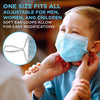 Jumbl Blue Disposable Face Masks | Protective 3-Ply Breathable Comfortable Nose/Mouth Coverings for Home & Office | Elastic Ear Loop 3-Layer Safety Shield for Adults/Kids | Pack of 50 Ships from USA
