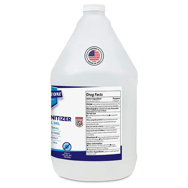 Gel Hand Sanitizer 75% Ethyl Alcohol Gallon - Made in USA