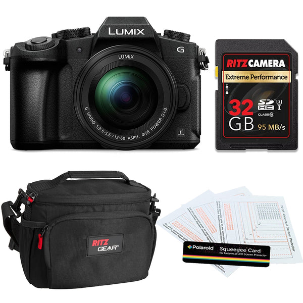 Panasonic Lumix G85 Mirrorless Camera with 12-60mm Lens with Accessory Bundle