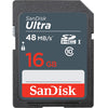 SanDisk 16GB Ultra SDHC Class 10 UHS-1 Memory Card