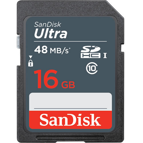 SanDisk 16GB Ultra SDHC Class 10 UHS-1 Memory Card