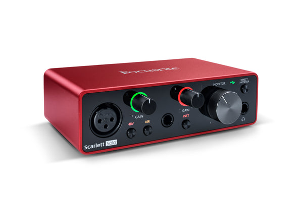 Focusrite SCARLETT SOLO 3rd Gen 192kHz USB Audio Interface w/Pro Tools First