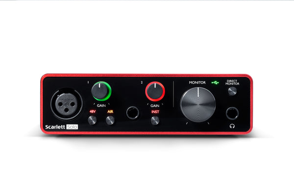 Focusrite SCARLETT SOLO 3rd Gen 192kHz USB Audio Interface w/Pro Tools First